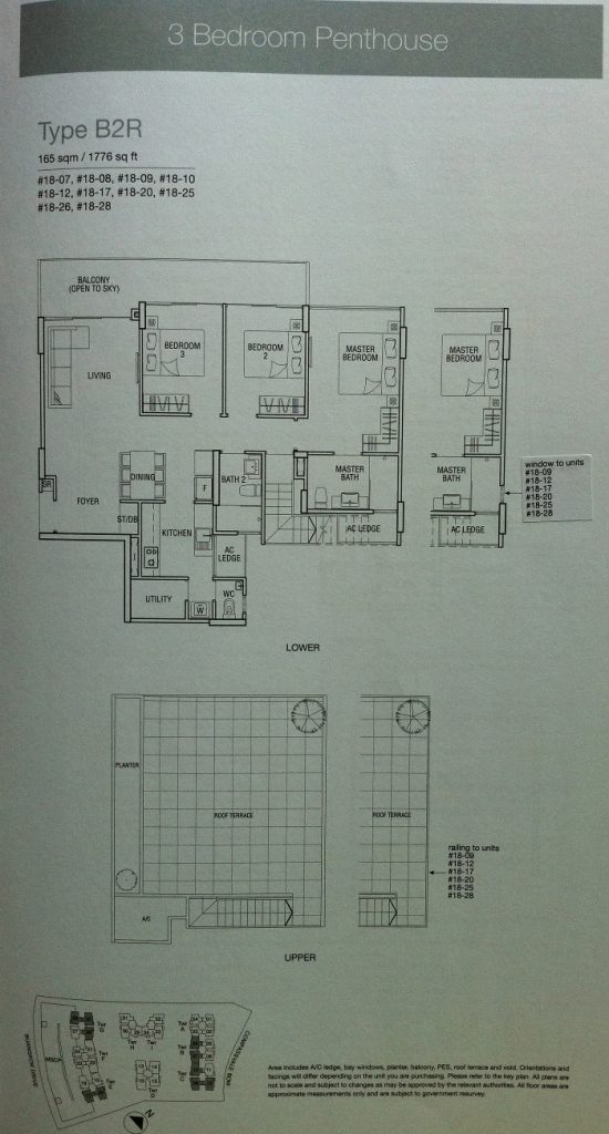 Esparina Floor Plan 3 Bedroom Penthouse Type B2R