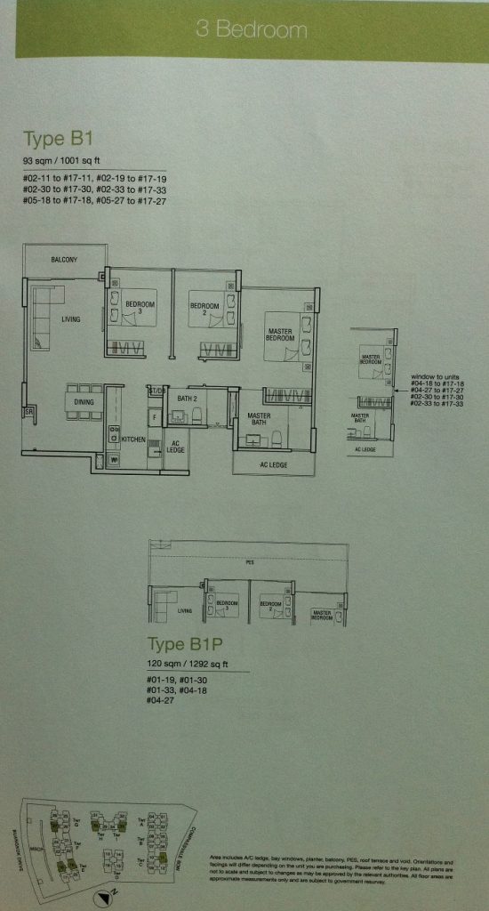 Esparina Floor Plan 3 Bedroom Type B1